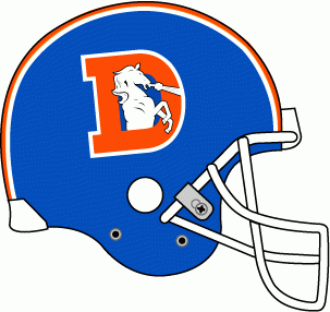 Denver Broncos 1975-1996 Helmet Logo t shirt iron on transfers...